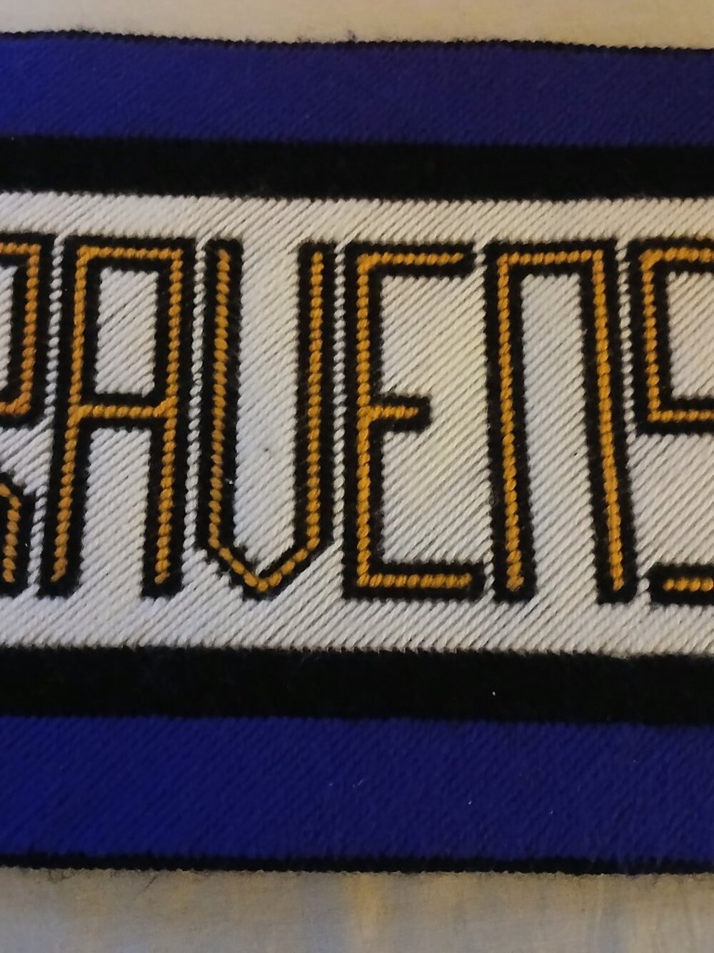 Baltimore Ravens Handmade Placemats 10x13 Plastic Canvas & Yarn Football